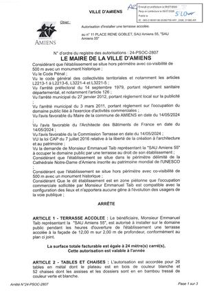 AR1 2026 01085 26 PSOC 2807 11 PLACE RENE GOBLET, SAU AMIENS 55- Publiée Le 10 07 2026