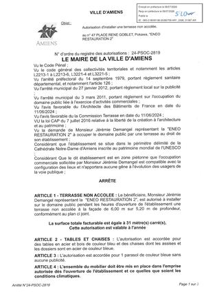 AR1 2026 01087 24 PSOC 2819 47 PLACE RENE GOBLET,ENEO RESTAURATION 2 POKAWA Publiée Le 10 07 2026
