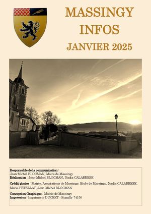 Massingy Infos Janvier 2025