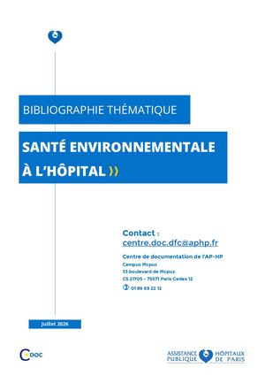 Bibliographie Santé Environnementale 2026