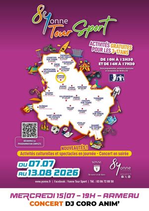 Yonne Tour Sport 2026 16 Affiches A4 Personnalisées