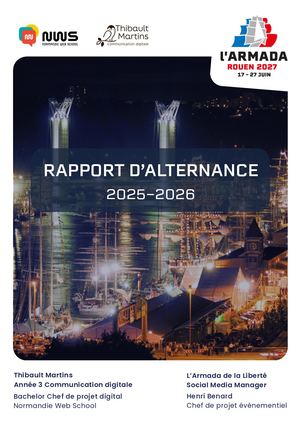 Rapport Alternance 2026 Armada - Thibault Martins