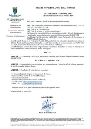Am N°2026 210 Chemin De Beaume Gairard Razel Bec Eau D'azur