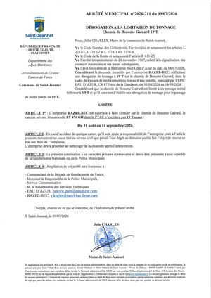 Am N°2026 211 Dt 19t Chem De Beaume Gairard Razel Bec Eau D'azur