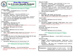 Bulletin Estival Du 11 Au 28 Juillet 2026