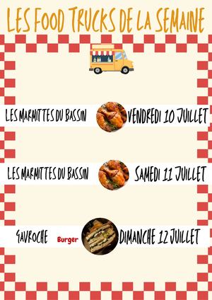 LES FOOD TRUCK DE LA SEMAINE