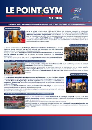 Le Point Gym Mai Juin 2026