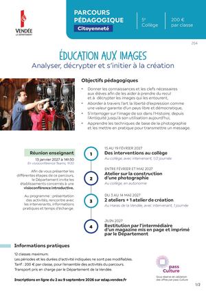 Parcours Éducation aux images