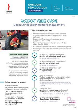 Parcours Passeport Vendée Civisme