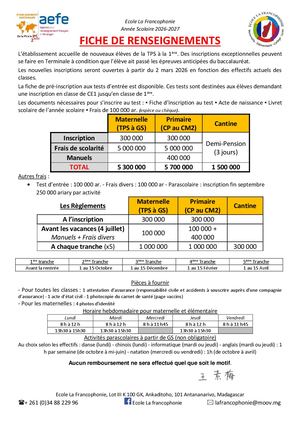 Les Infos - 1er degré (La Francophonie)