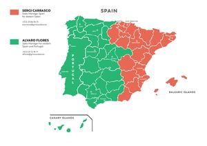 Carte Espagne Portugal