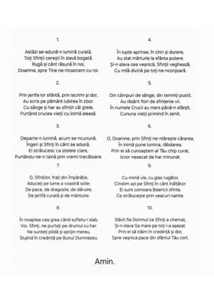 Lumina Sfinților Poezie