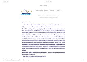 Lettre De La Darse N° 11 1