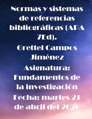 Normas Y Sistena De Referencias