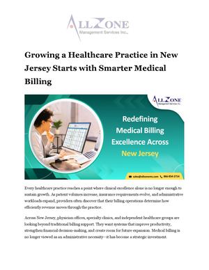 Growing A Healthcare Practice In New Jersey Starts With Smarter Medical Billing