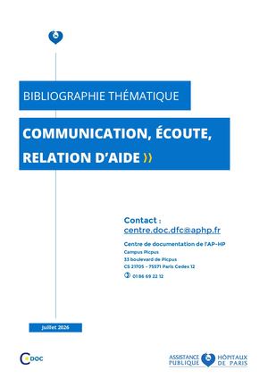 Bibliographie Communication 2026