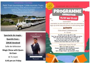 Programme été Semaine 2