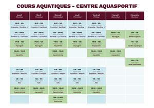 Eté - Aquagym + Natation