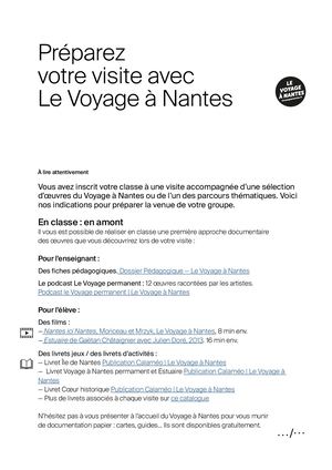 Preparez Votre Visite Enseignants 2026