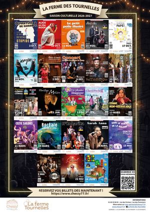 Affiche Saison 2026 2027, La Ferme des Tournelles, Chessy