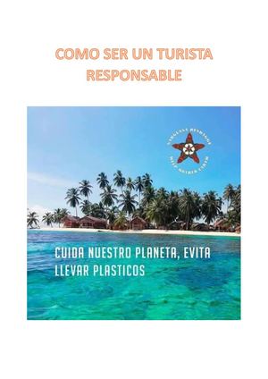 TURISTA RESPONSABLE