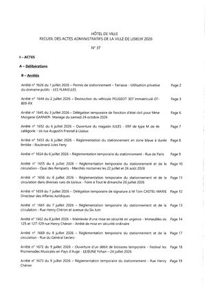 Recueil N° 37