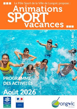 Programme Animation Sport Aout 2026