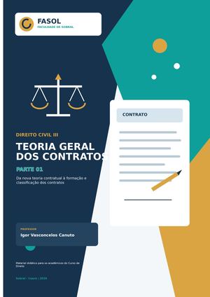 Apostila Teoria Geral Dos Contratos Parte 01 Fasol