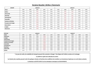 Navettes + Planning S4 S5