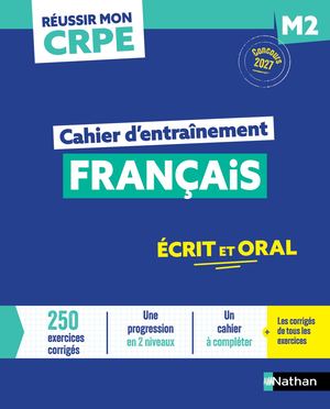 Cahier d'entrainement Français M2