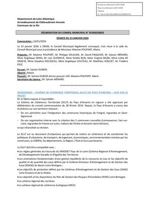 Le Pin Avis SCOT