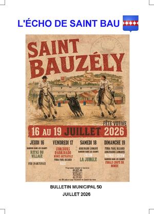 Echo Saint Bau 50 Juillet