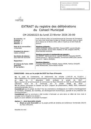 Champtoce Avis SCOT