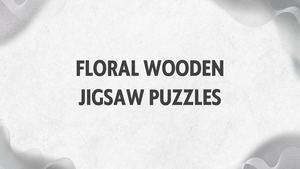 Floral Wooden Jigsaw Puzzles