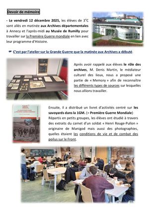 Compte Rendu Archives Musée Rumilly 3e Decembre 2025