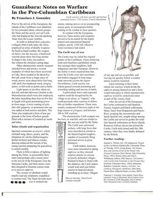 Guazábara Notes On Warfare In Pre Columbian Caribbean