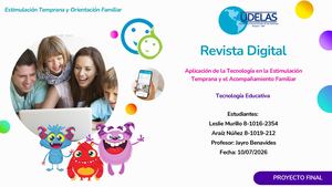 Proyecto Final Revista Digital Tecnología Educatica