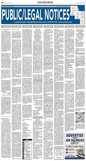 Classifieds Sunday, July 12, 2026
