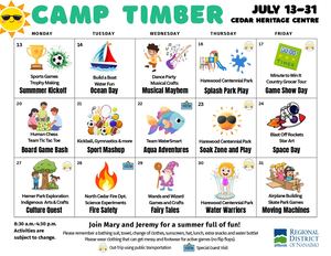 2026 Camp Timber and Camp Wellie Calendars