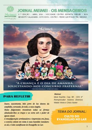 Jornal Meimei Os Mensageiros 3 ª Edição Abril 2024