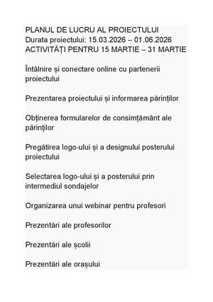 Planul De Lucru Al Proiectului D Little Kids, Happy Healthy Platesocx