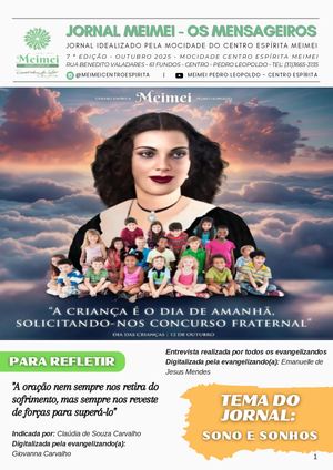 Jornal Meimei Os Mensageiros 7 ª Edição Outubro 2025