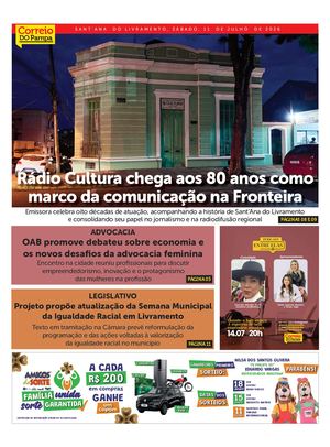 Jornal Correio Do Pampa 11 De Julho 2026
