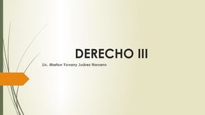 Semana 1 I Derecho III