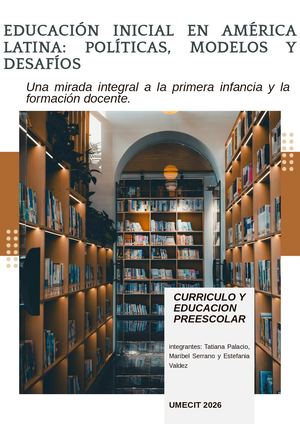 Las Políticas Y Necesidades Educativas De América Latina Y Los Modelos Curriculares De Preescolar (1)