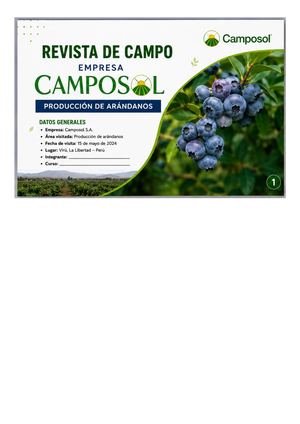 Revista Camposol 4 Hojas A4