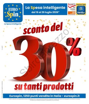 Volantino Eurospin Dal 16 Al 26 Luglio 2026