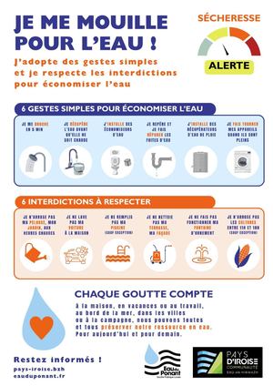 Flyer Alerte Sécheresse éCogestes Restrictions