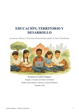 Cartilla Pedagógica Problematicas Sociales Y Su Impacto En La Educación