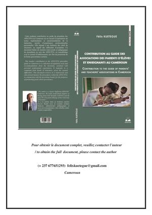 Contribution Au Guide Des Associations des Parents d'Elèves et Enseignants Au Cameroun/ contribution to the guide of parents and teachers association in Cameroun